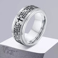 Spinner Cross Prayer Ring