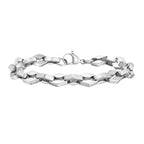 Rhombus Geometric Link Chain Bracelet