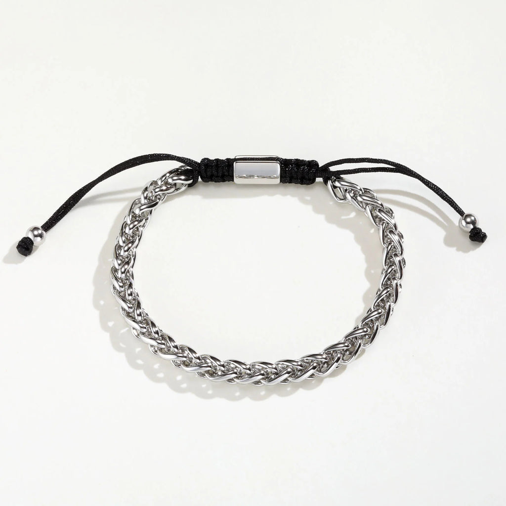 Basket Weave Box Chain Bracelet