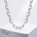 Chunky Rectangular Chain Choker Necklace