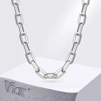 Chunky Rectangular Chain Choker Necklace