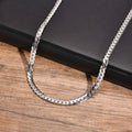 5.7mm Flat Cuban Link Chain Necklace