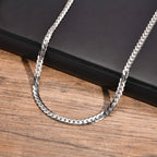 5.7mm Flat Cuban Link Chain Necklace