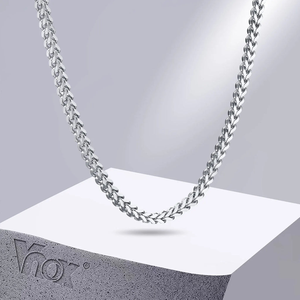 Franco Foxtail Chain Necklace