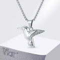 Hummingbird Pendant Box Chain Necklace