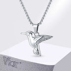 Hummingbird Pendant Box Chain Necklace