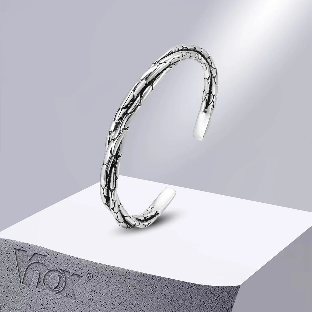Twisted Cuff Bangle Bracelet