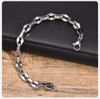 Rhombus Geometric Link Chain Bracelet