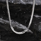 5.7mm Flat Cuban Link Chain Necklace