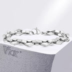 Rhombus Geometric Link Chain Bracelet