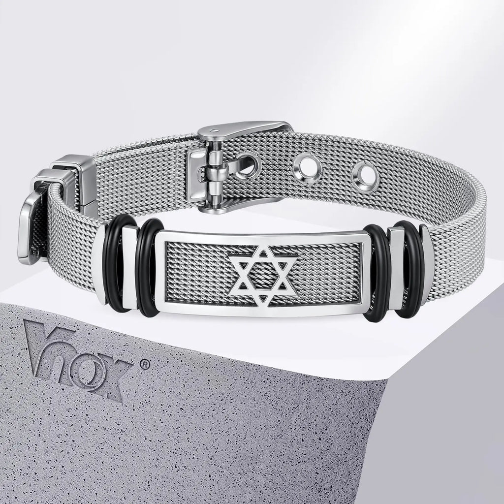 Hexagram Mesh Bangle Bracelet