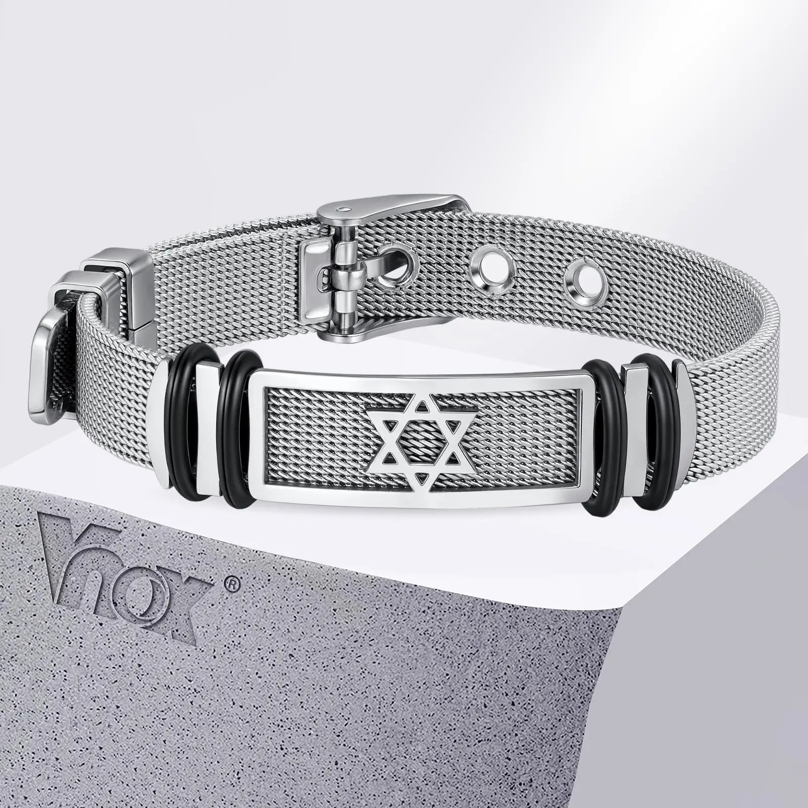 Hexagram Mesh Bangle Bracelet