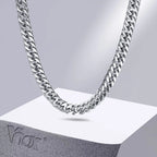 8mm Chunky Cuban Link Chain Necklace
