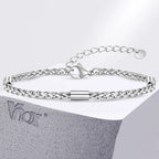 3mm Wheat Woven Chain Bracelet