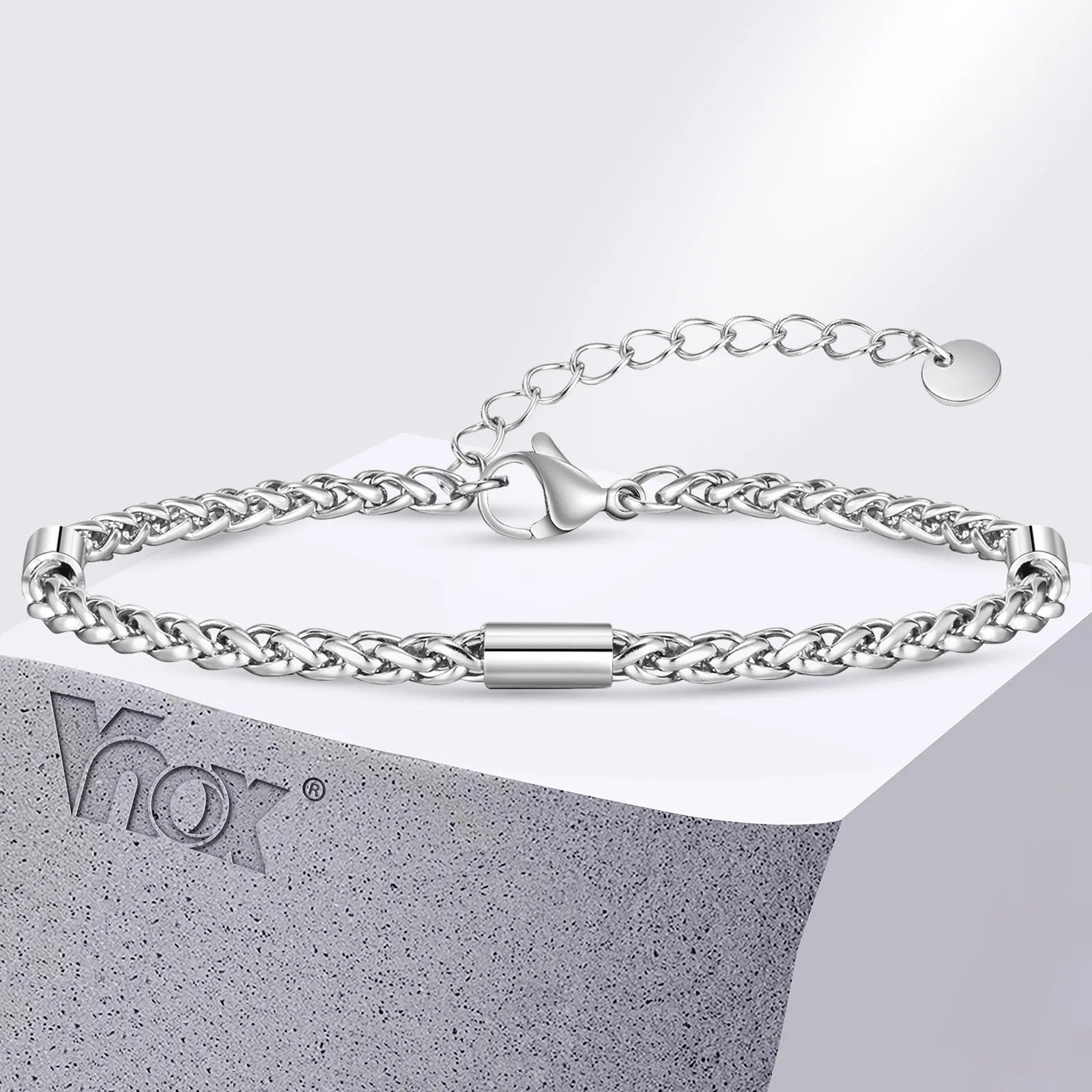 3mm Wheat Woven Chain Bracelet