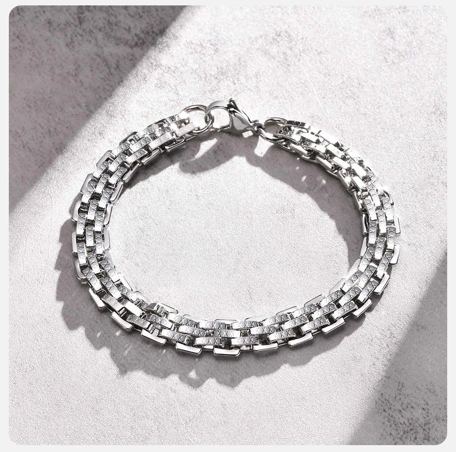 8.8mm Handmade Link Chain Bracelet