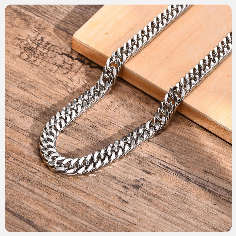 8mm Chunky Cuban Link Chain Necklace