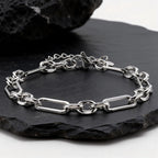 Rectangle Links Curb Chain Bracelet