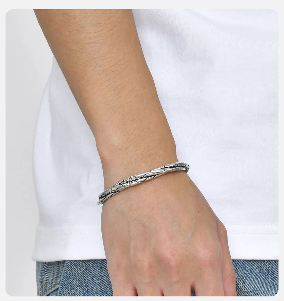 Twisted Cuff Bangle Bracelet