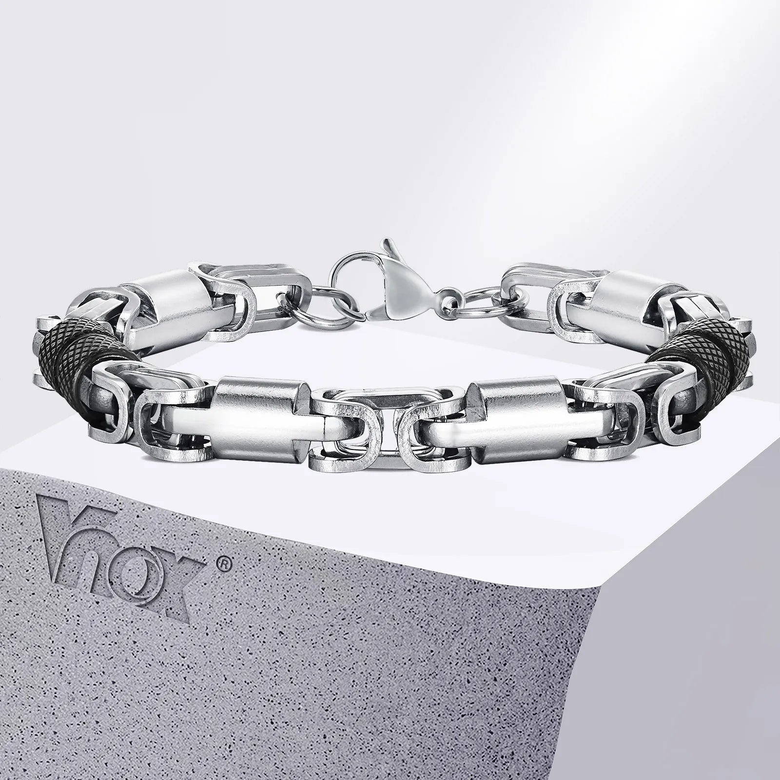 Black Byzantine Chain Bracelet