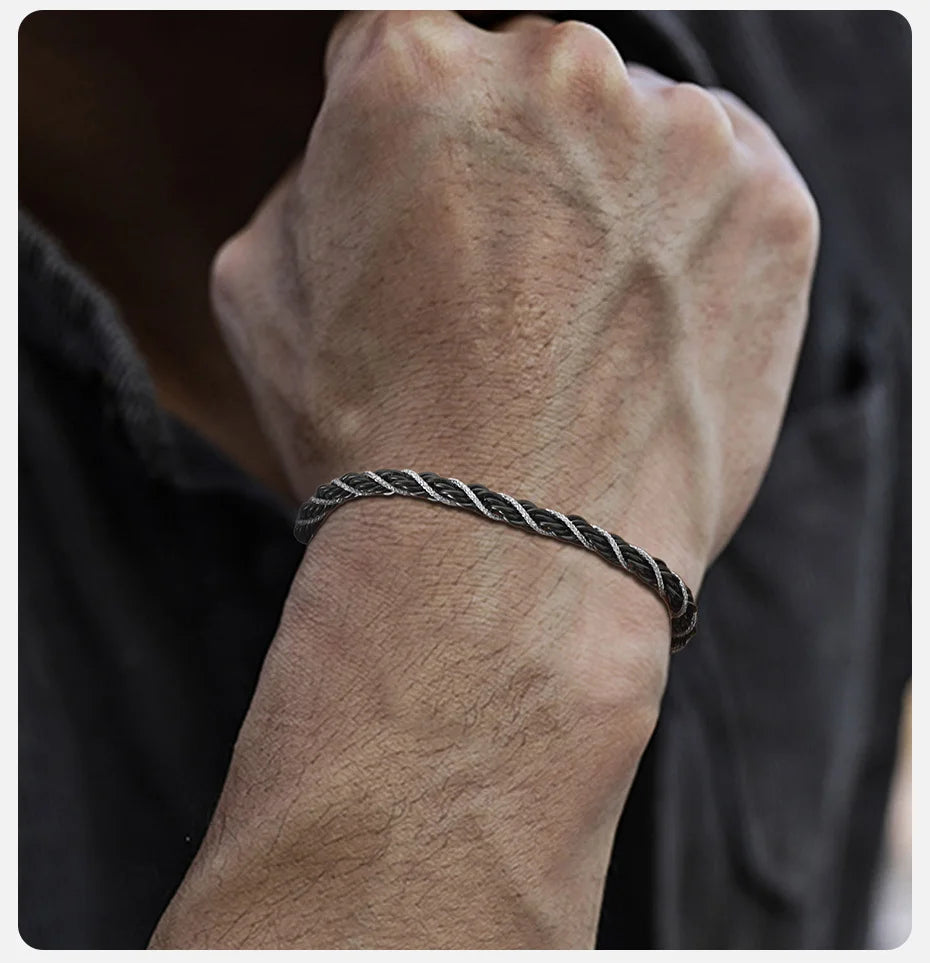 Twisted Rope Chain Bracelet
