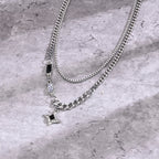 Black Star Double Chain Choker