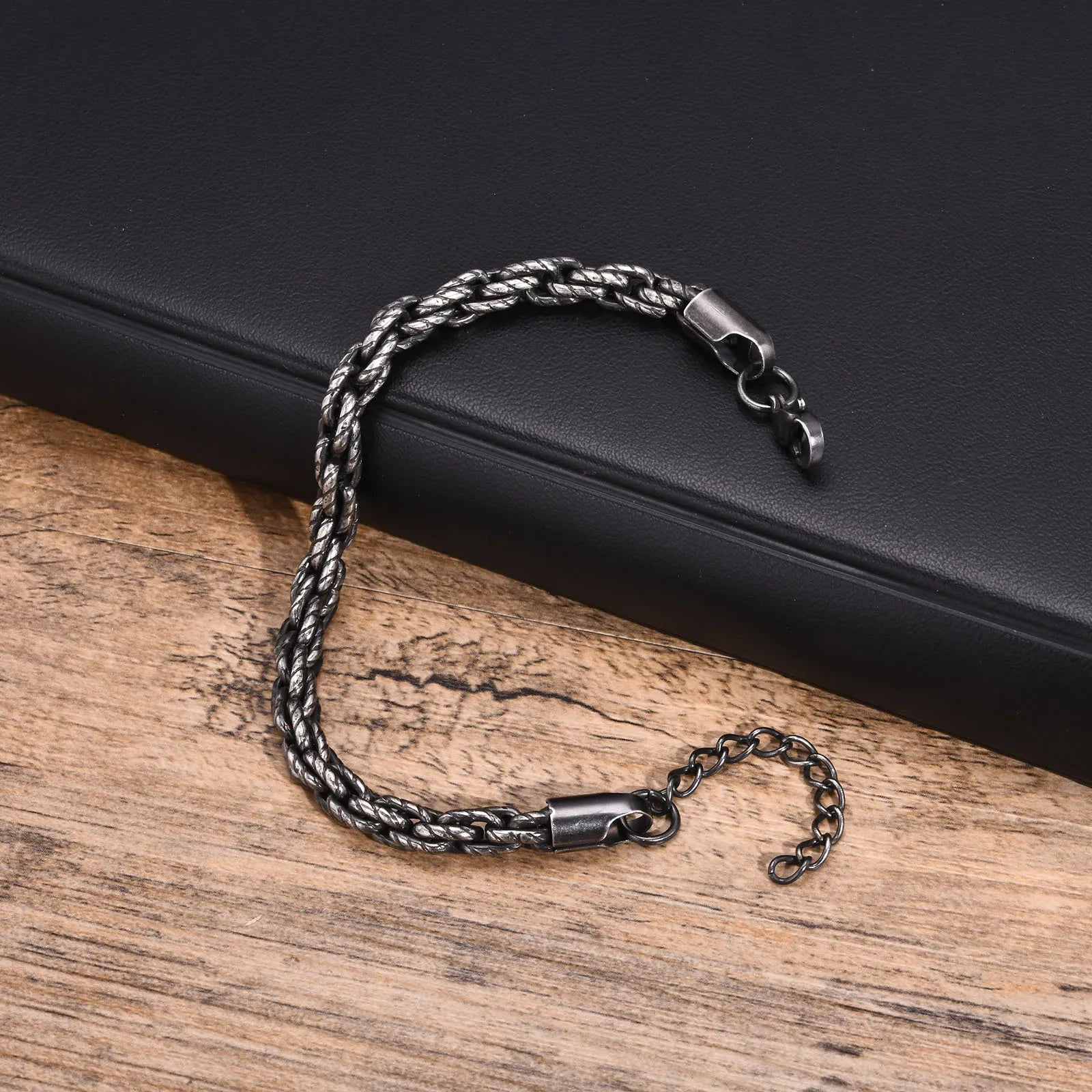 6mm Anchor Rolo Chain Bracelet