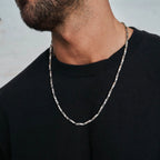 Mobius Twisted Bar Link Chain Necklace