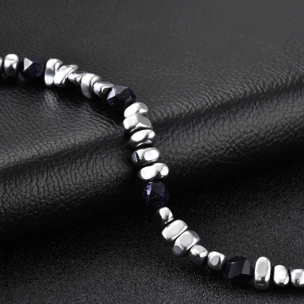 Gallstone Beaded Chain Bracelet