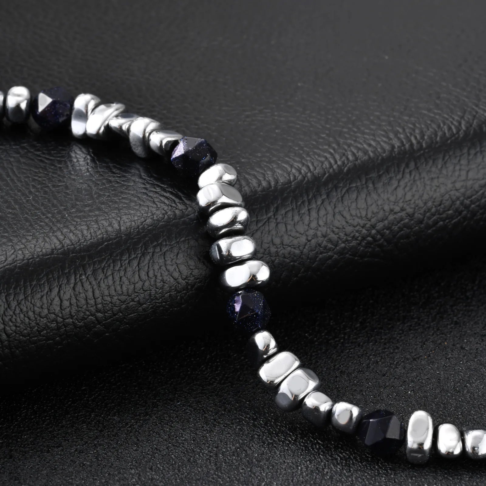 Gallstone Beaded Chain Bracelet