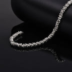 Twisted Steel Chain Bracelet